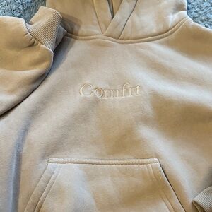 Comfrt Kids Kids Hoodie in Bark - Size Small